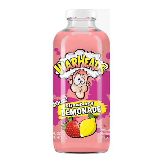 WARHEADS SOUR STRAWBERRY  LEMONADE - 16oz (473ml)12 pack